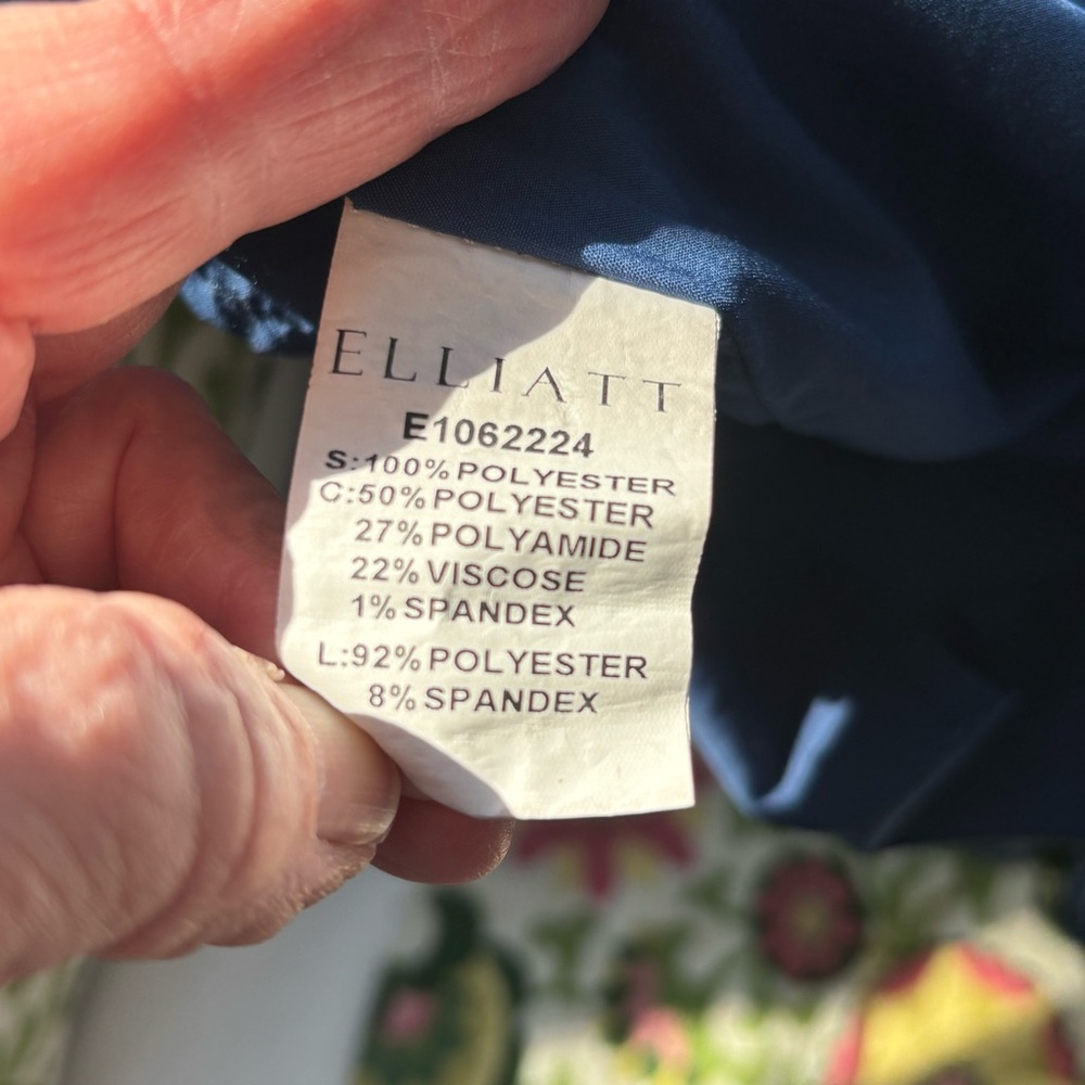 Elliat Blue Printed Ruffle Mini Dress - Picture 13 of 13